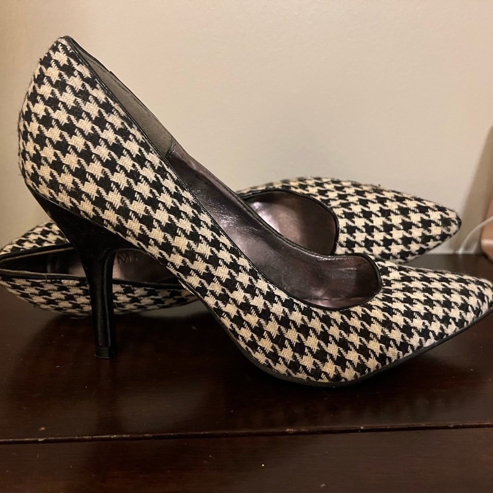 Rampage Houndstooth Heels